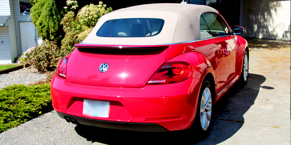 2013 Volkswagen Beetle Convertible Exterior Rear Top Up
