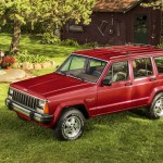 The vaunted XJ Cherokee arrived for the 1984 model year, and was the first all-new Jeep wagon since the Wagoneer. Using a hybrid of body-on-frame and unibody construction, as well as a new “Quadra-Link” front suspension, the Cherokee XJ was a approximately a half-ton lighter, four inches lower, six inches narrower, and 21 inches shorter than the previous Cherokee, yet retained with 90 percent of the prior version’s capacity.  Although it remained in production well past its expiration date, many Jeep fans wept when the XJ went out of  production in 2001.
