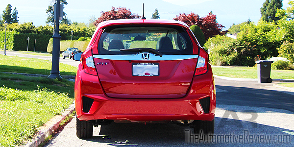 2016 Honda Fit Red Exterior Rear