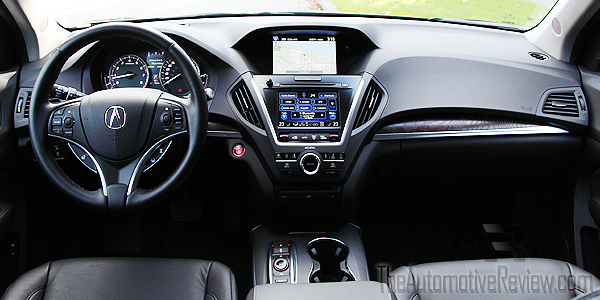 Comparison 2016 Honda Pilot vs 2016 Acura MDX - Black MDX Interior Dash